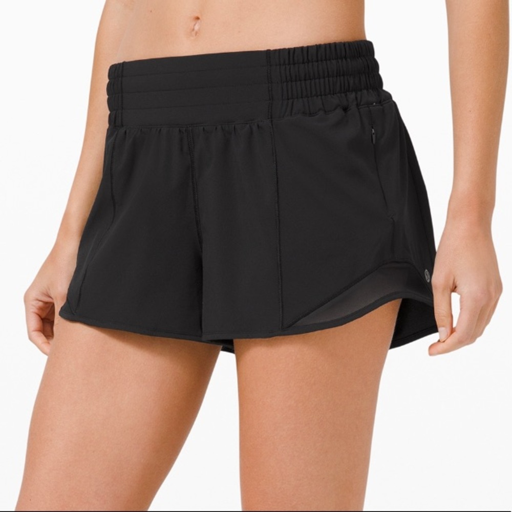 High-Waisted Lululemon Hotty Hot 2.5” shorts